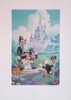 Disney Embossed Mickey Minie Wedding Photo