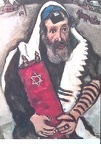 Chagall-Rabbi with Torah-1930