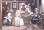 Velazquez de Silva-The Maids of Honour or the Family of Philip IV (Detail)-1656-1657
