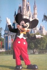 Disney Mickey in Front of Cinderella's Castle