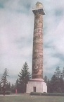 Union Oil Scenes of the West - Astoria Column First American Settlement, Oregon