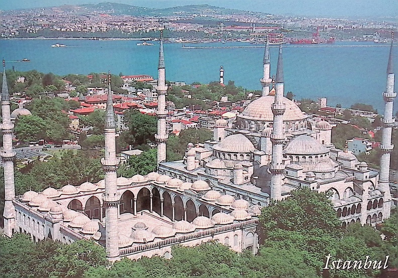 Blue Mosque Aerial Side View, Istanbul, Turkey.jpg