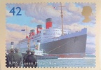 travellingsheep, Direct Swap Received, RMS Queen Mary 1936 Stamp (8 Feb 2022)