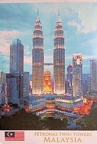 Carmen8, Gift Postcard Received, Petronas Twin Towers, Malaysia (18 Feb 2022)