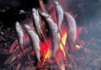 Mari52, Postcard FI-41126116 Received, Fish Cooking Over Fire (20 Feb 2022)